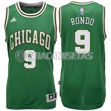 Camiseta Chicago Bulls Rondo #9 Verde